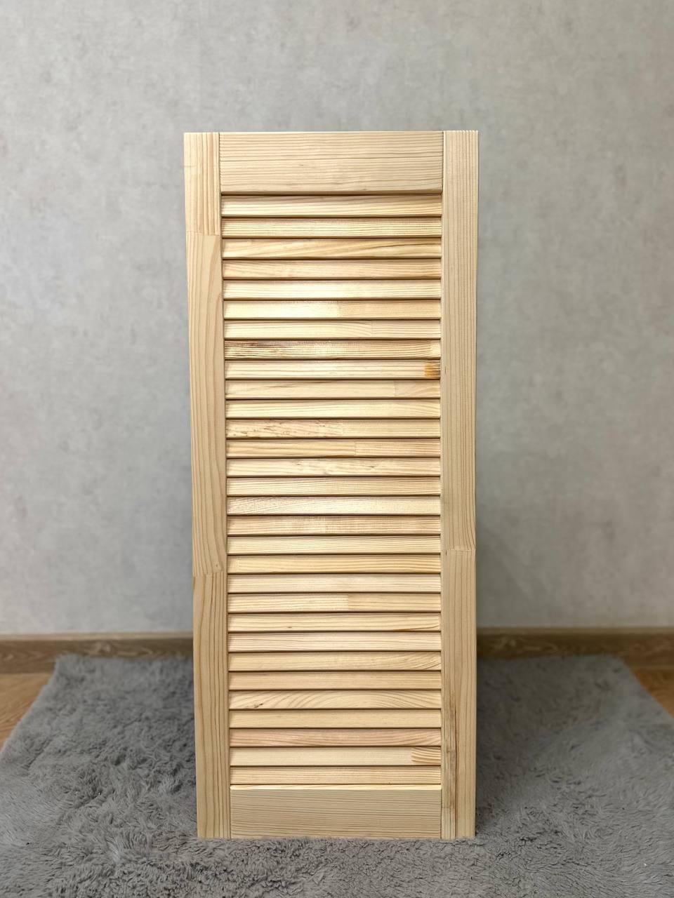 Дверцы жалюзийные деревянные 718x344 мм (33003645)