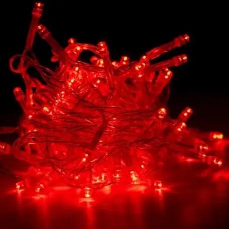 Гірлянда 100LED однотонна 6 м червоний колір Гірлянда 100LED однотонна 6 м червоний колір