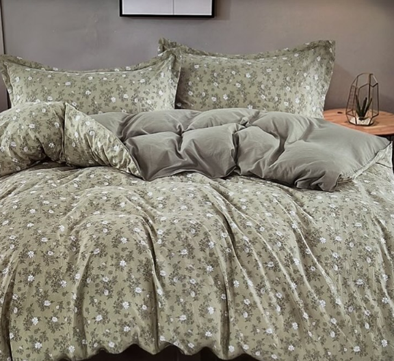 Комплект постельного белья сатин Laura-Grand 24 цветочный принт евро (2917513320)