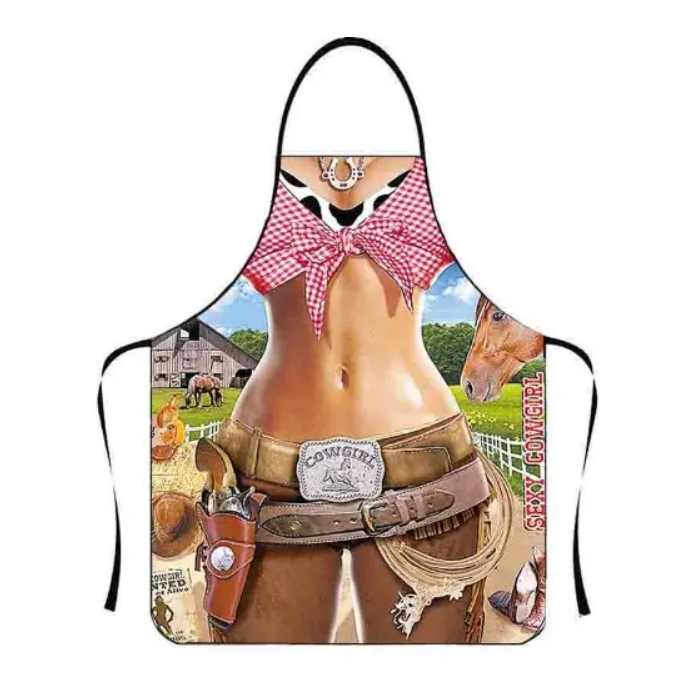 Фартук с приколом женский 73х57 см Разноцветный (49960) Фартук с приколом женский 73х57 см Разноцветный (49960)