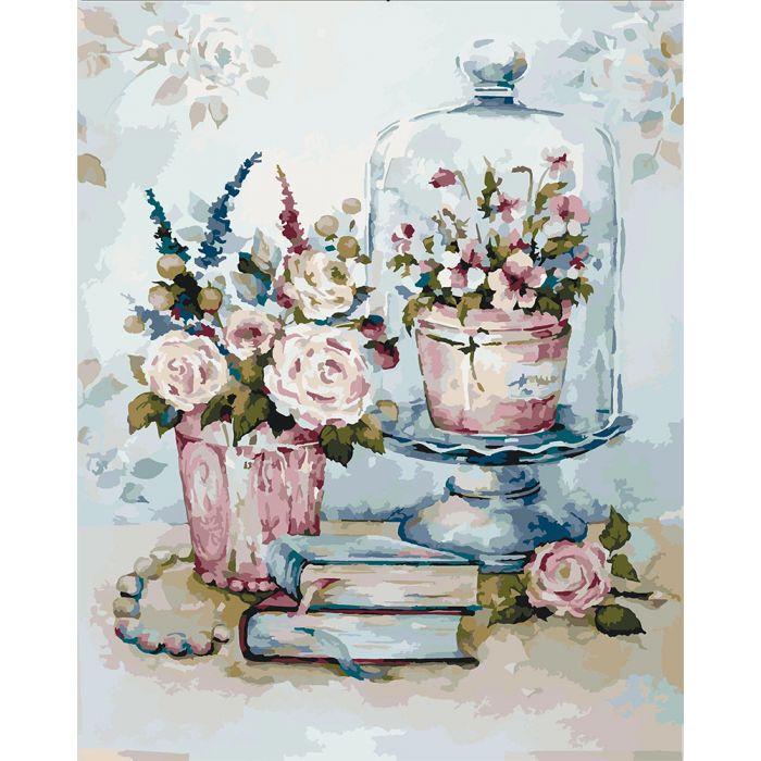 Картина по номерам Ідейка Бирюзовый натюрморт 2 40х50 см (KHO2096)