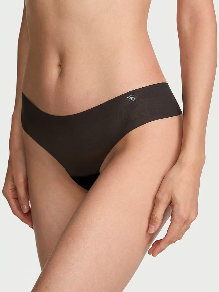 Трусики стринги Victoria's Secret No-Show Mesh Thong Panty S Черный (27274427)