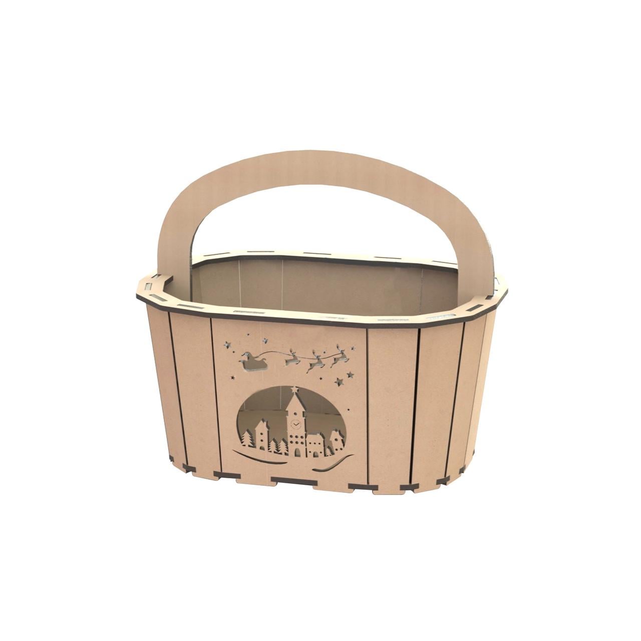 Корзинка для фруктов и овощей DecorWood 25х19х20,5 см  (а315)