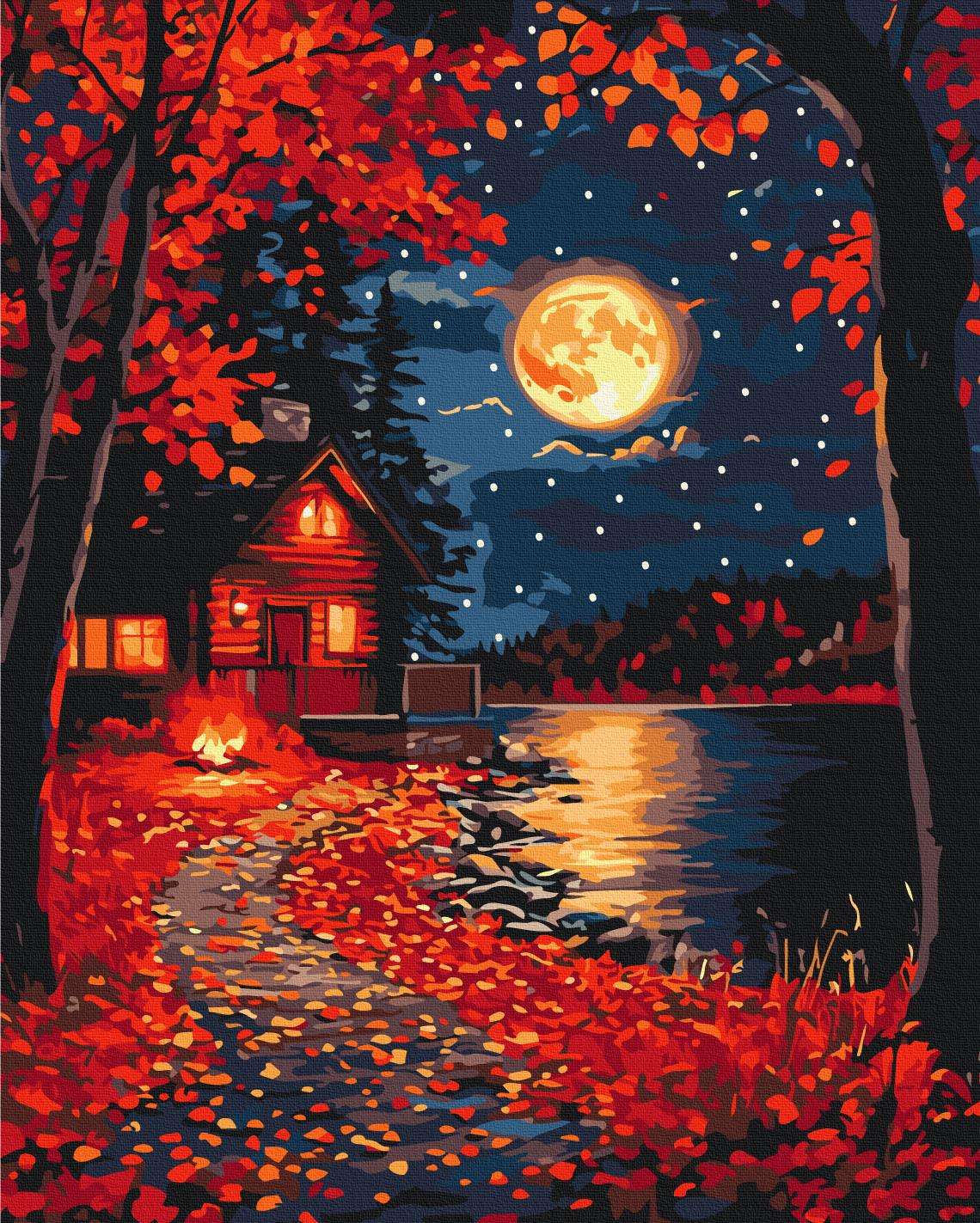 Картина по номерам Brushme Край красных листьев 40x50 см (BS54361)