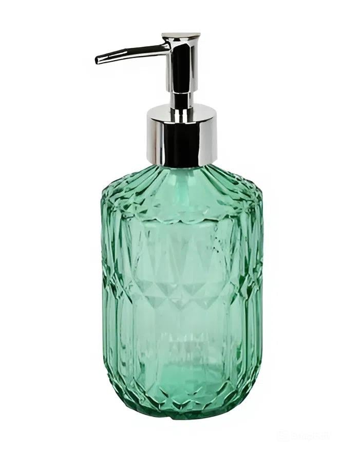 Дозатор настільний Stenson скляний для рідкого мила Crystal 330 мл Green (31835) Дозатор настільний Stenson скляний для рідкого мила Crystal 330 мл Green (31835)