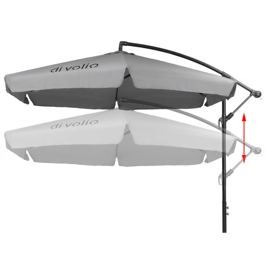 Садовый зонт Di Volio EMPOLI 300 см Серый (1628) - фото 6