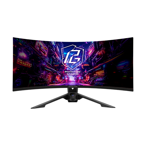 Монитор игровой изогнутый ASRock Phantom Gaming PG34QRT2B Black (32709378)