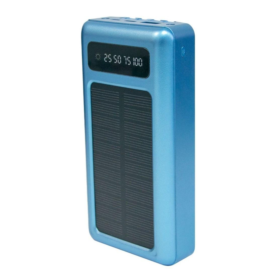 Повербанк для телефону з перехідниками/ліхтариком/сонячною панеллю UKC 20 000 mAh