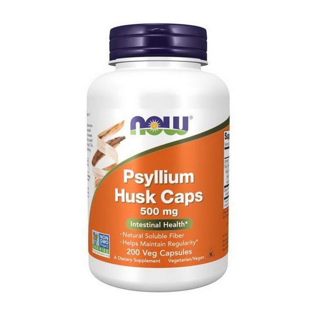 Клетчатка из подорожника Now Foods Psyllium Husk Caps 500 мг 200 кап. (1211)