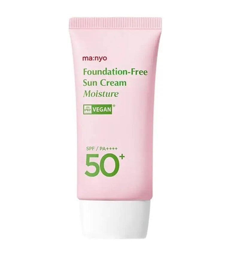 Крем солнцезащитный тонирующий для лица Manyo Factory Foundation-Free Sun Cream Moisture SPF/PA++++ 50+ 50 мл (8809730955459)