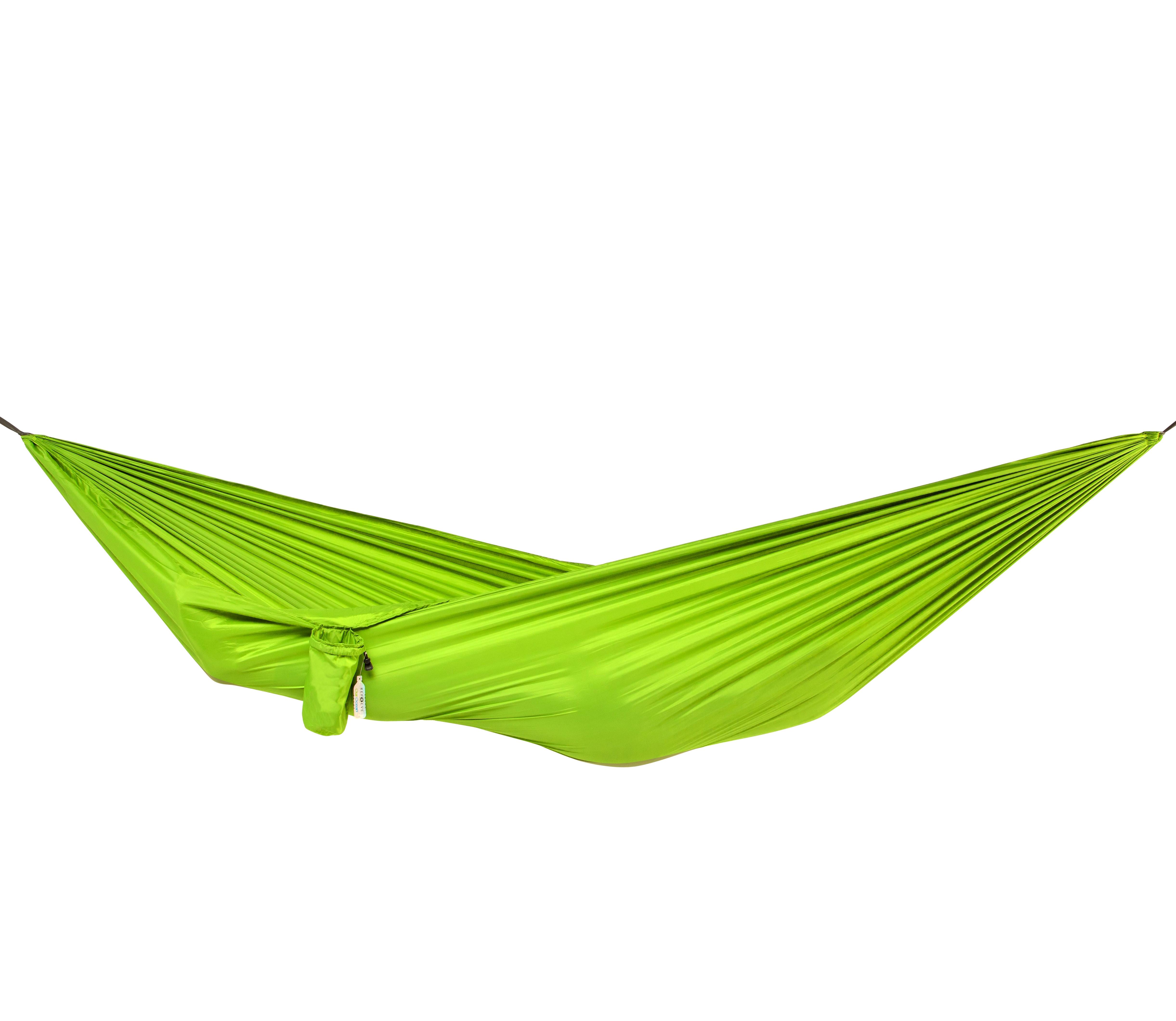 Гамак подвесной двухместный/туристический Eco на 180 кг с чехлом и креплениями 300х145 Зеленый