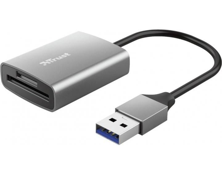 Кардрідер Trust Dalyx Fast USB 3.2 Card reader 24135 Сірий (578202) - фото 1