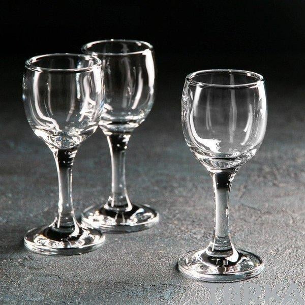 Набір чарок на ніжці Pasabahce Bistro 60 мл 6 шт. (44134) - фото 4