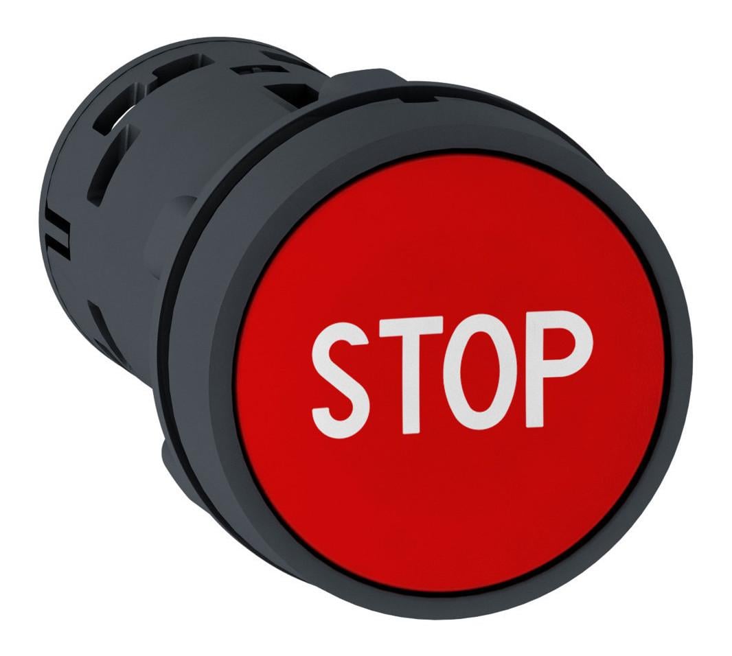 Кнопка управления Schneider Electric Harmony XB7 Стоп 1NO+1NC 22 мм Красный (XB7NA4534)