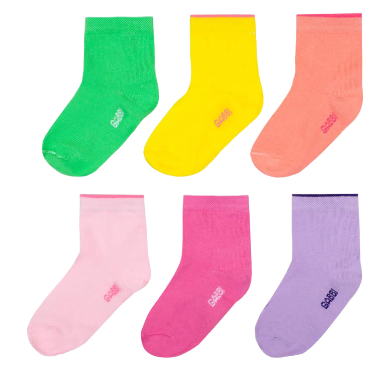 Носки детские хлопковые демисезонные для девочки Gabbi NSD-170 р. 12-14 6 пар (90170)