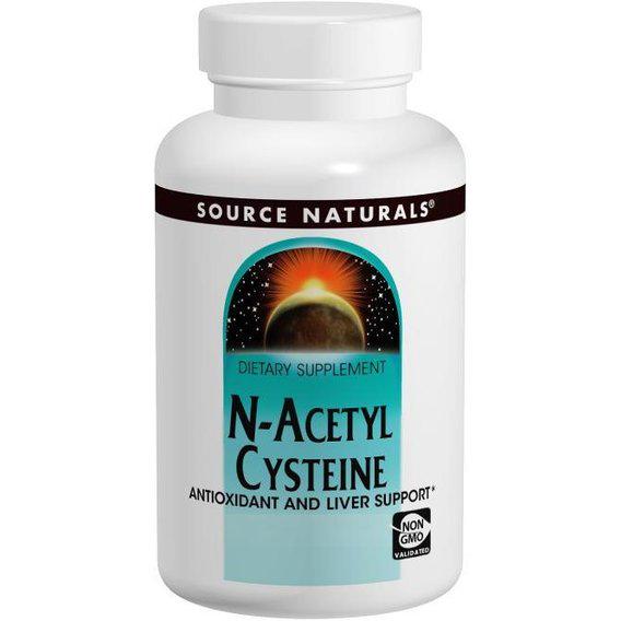 Ацетилцистеїн Source Naturals NAC N-Аcetyl-L-Цистеін 600 мг 60 Tabs