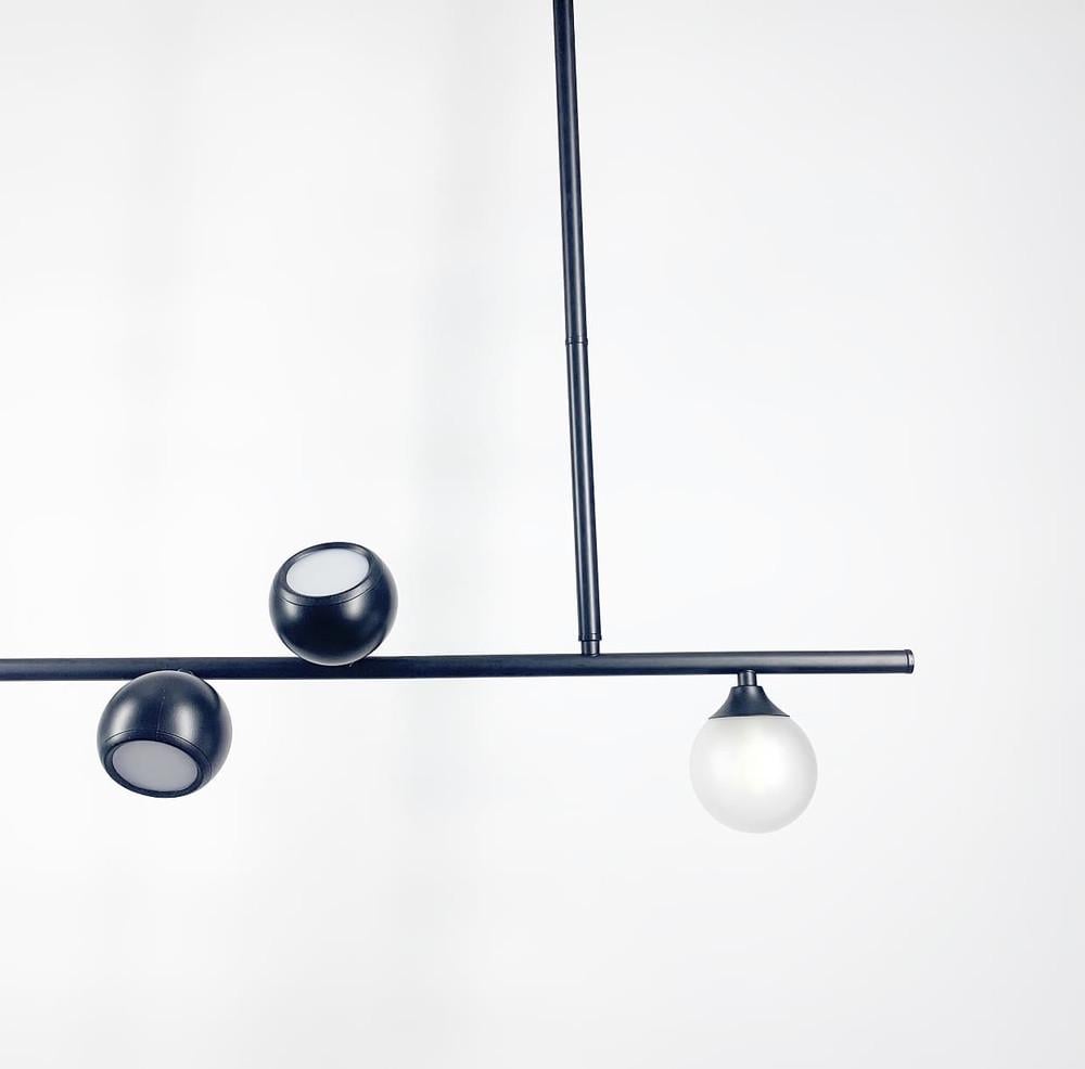 Люстра видовжена підвісна SIMPLE на 5 ламп Чорний (SG 33) - фото 6