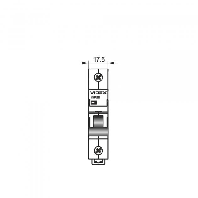 Вимикач навантаження Videx 1п 63А VF-RS-VN163 RESIST - фото 5