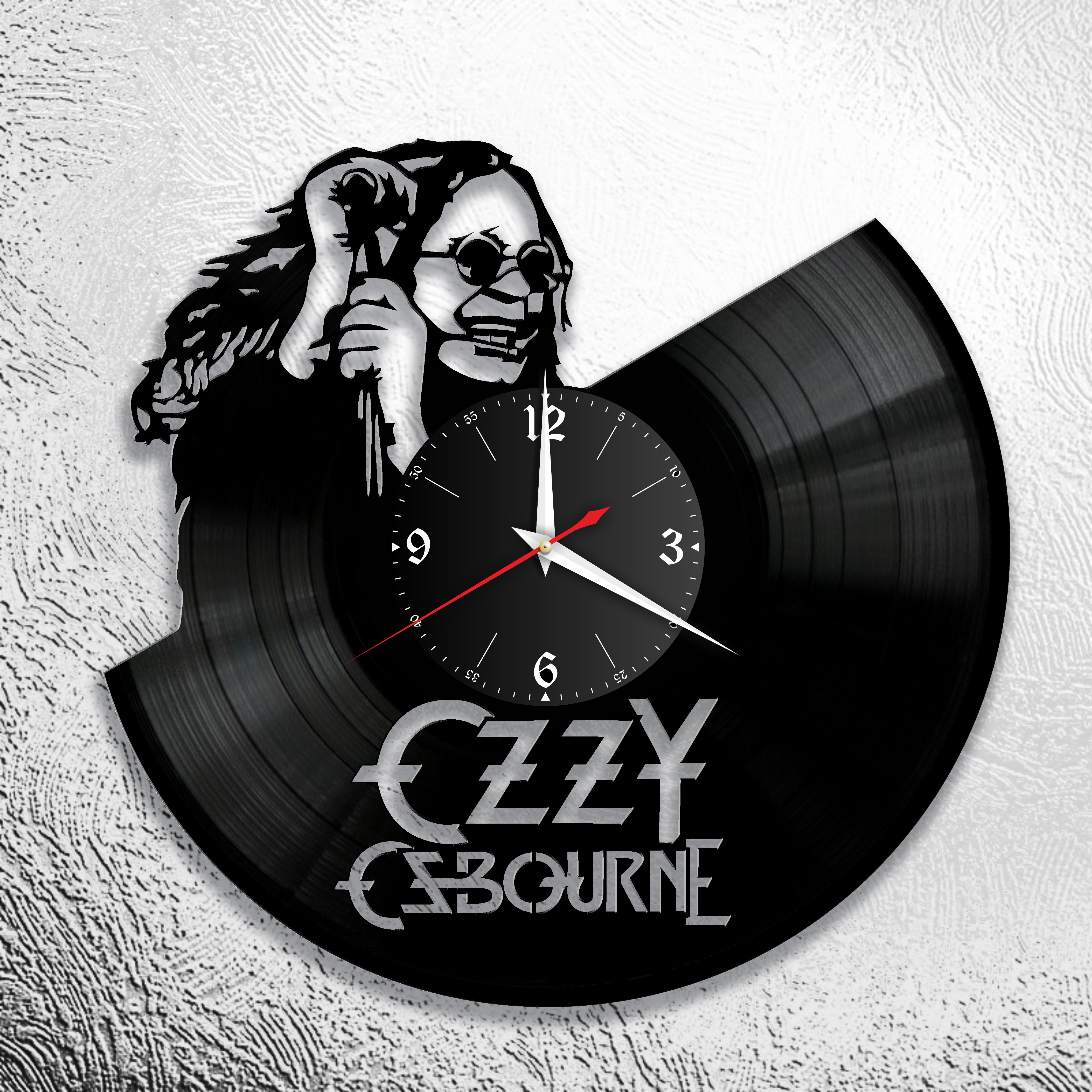 Часы настенные Оззи Осборн 0723 из виниловой пластинки
