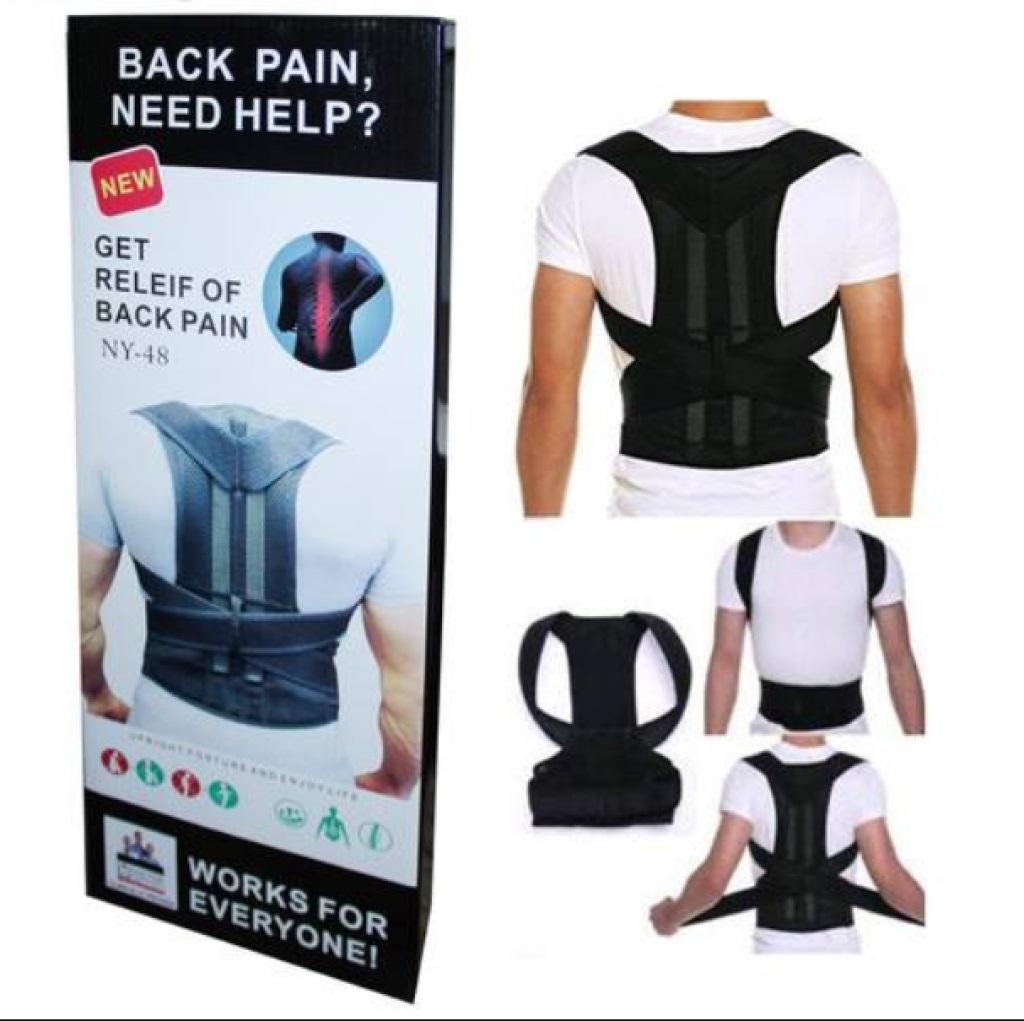 Корсет-корректор Back Pain Need Help грудопоясничный правильной осанки XXL Черный - фото 4