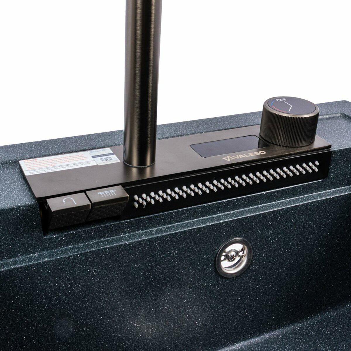 Мийка для кухні гранітна Valeso VIVA 5149 Антрацит матовий (033203) - фото 3 Мийка для кухні гранітна Valeso VIVA 5149 Антрацит матовий (033203) - фото 3