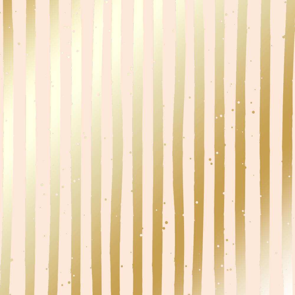 Лист бумаги односторонний Golden Stripes с фольгированием 30,5х30,5 см Beige