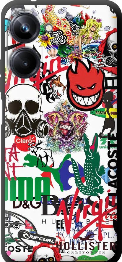 Чохол на Realme 10 Pro Many different logos (4022b-2945-42517) Чохол на Realme 10 Pro Many different logos (4022b-2945-42517)