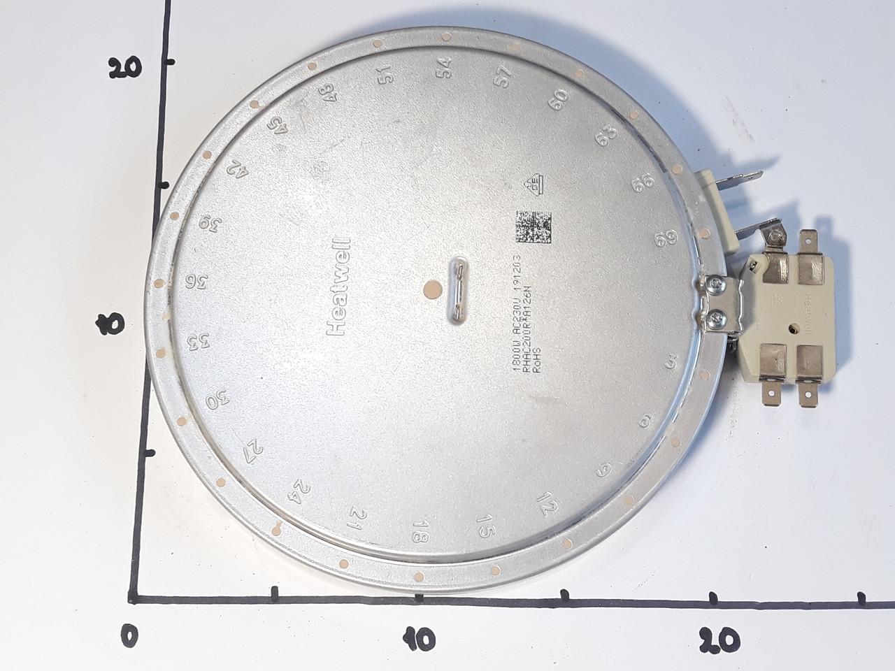 Электроконфорка для стеклокерамических поверхностей Ø200 мм 1800W 4 контактная (0908) - фото 3