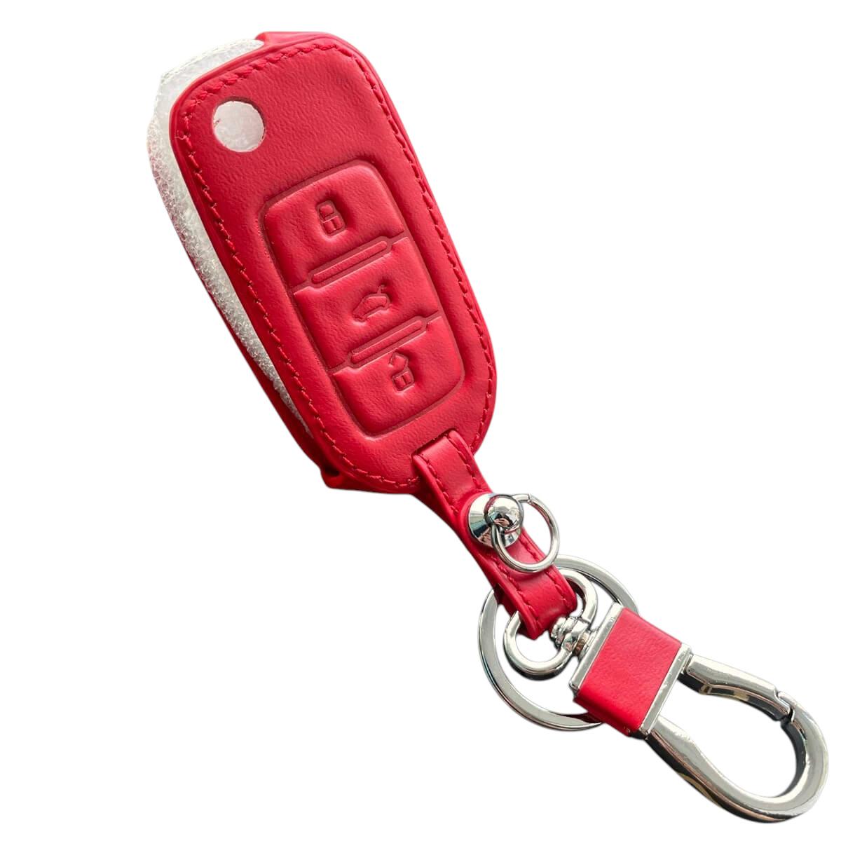 Чехол кожаный для ключа Skoda/Volkswagen/Seat (vw1ler) Чехол кожаный для ключа Skoda/Volkswagen/Seat (vw1ler)
