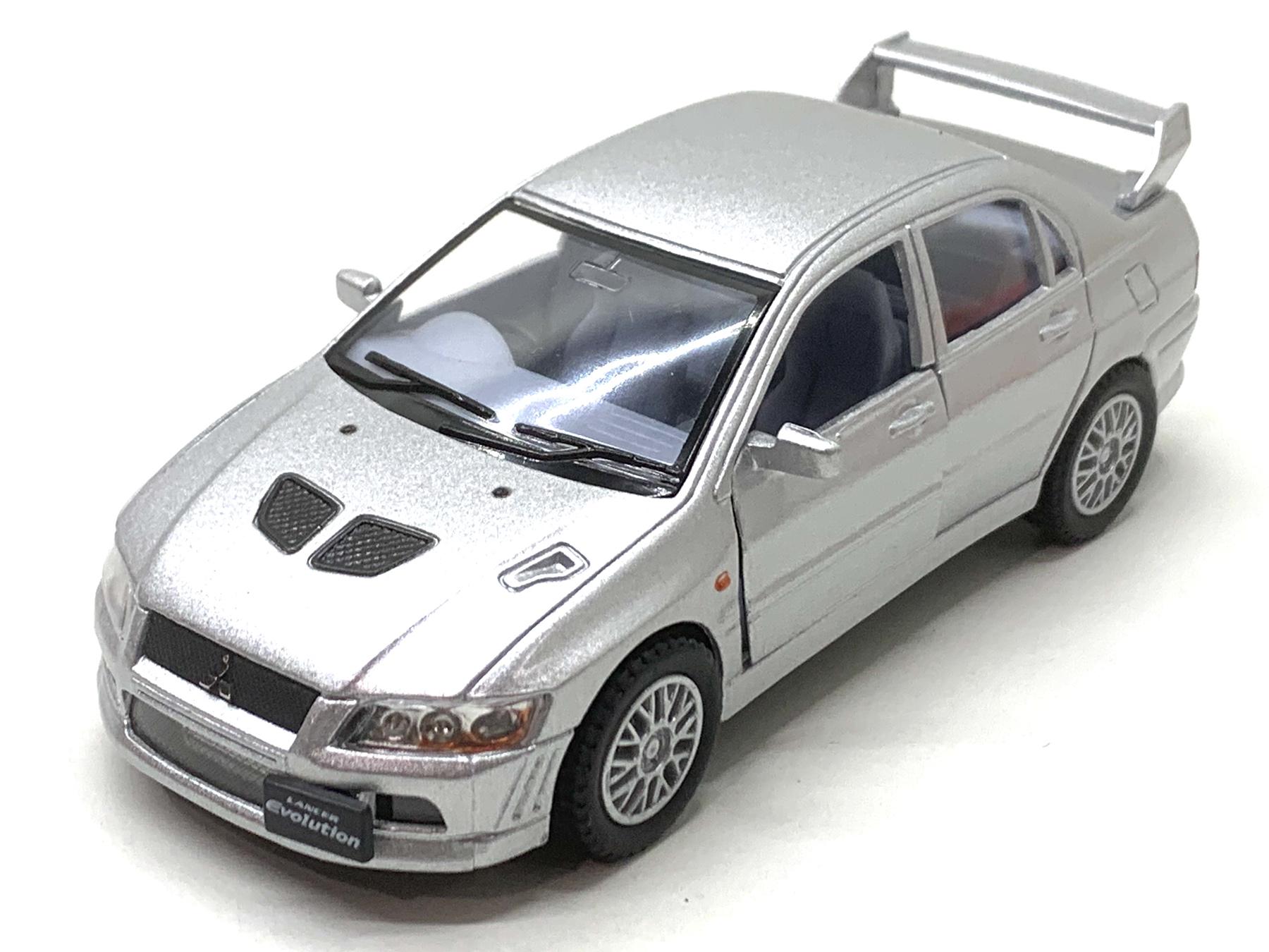 Машинка Kinsmart Mitsubishi Lancer Evolution VII металлическая Серебряный (KT5052W)