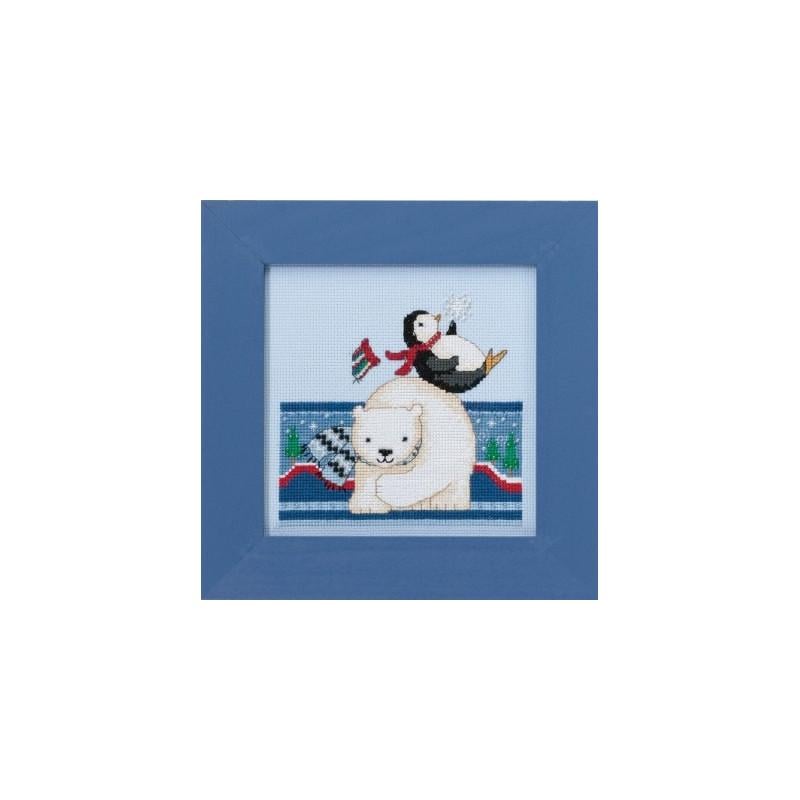 Набор для вышивания крестиком Mill Hill DM301711 Polar Play (23341)