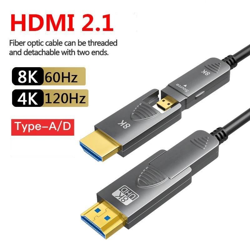 Кабель цифровой оптический HDMI-Type D/А разрешение 8К 60Hz V2. 1 50 м (000048948) - фото 9 Кабель цифровой оптический HDMI-Type D/А разрешение 8К 60Hz V2. 1 50 м (000048948) - фото 9