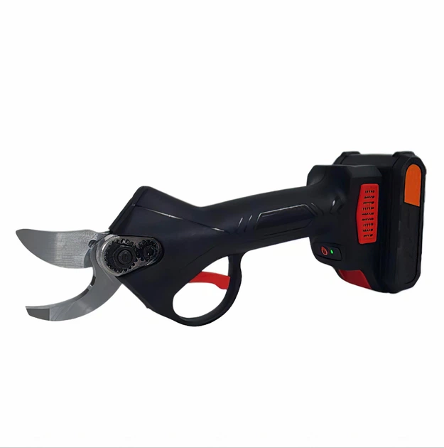 Секатор акумуляторний Li-ion 48V 110-220 В 30 мм зарядка за 1,5 год. світіння до 4 годин Чорний (opt-16626)