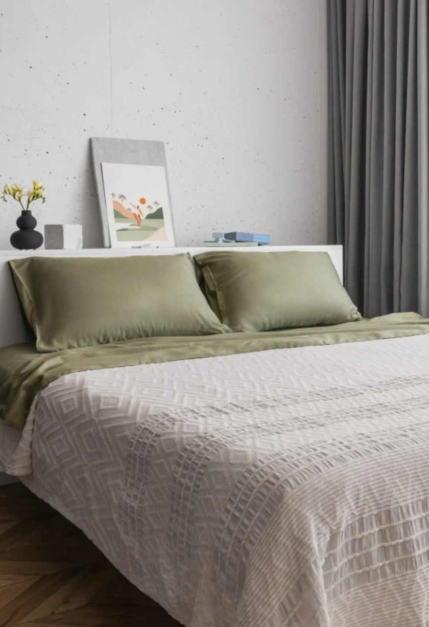 Покрывало на кровать HYGG Moon King Size 240х260 см Молочный (325565) Покрывало на кровать HYGG Moon King Size 240х260 см Молочный (325565)