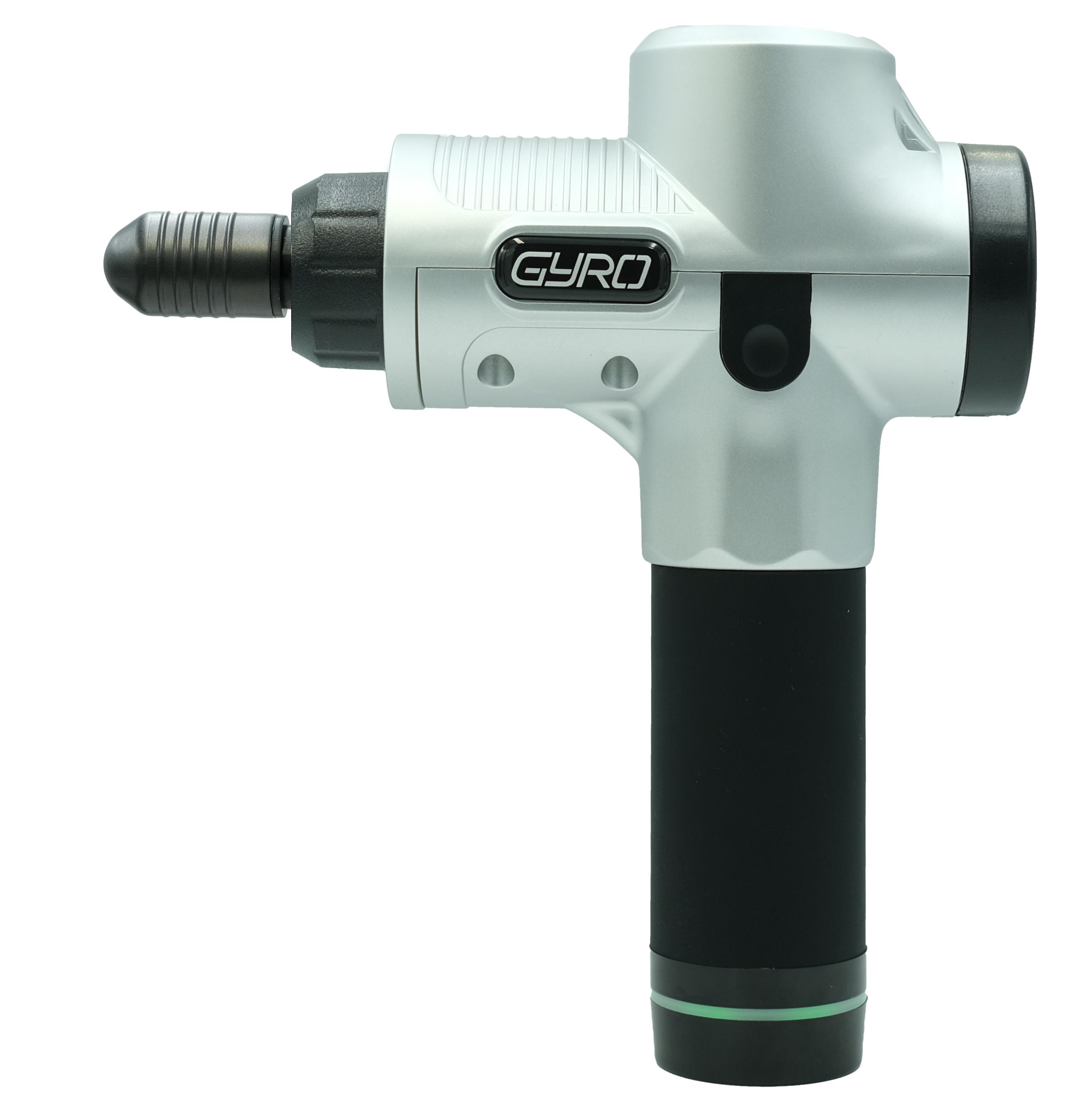 Перкуссионный массажер для тела и мышц Gyro Muscle Gun Massager Silver - фото 6 Перкуссионный массажер для тела и мышц Gyro Muscle Gun Massager Silver - фото 6