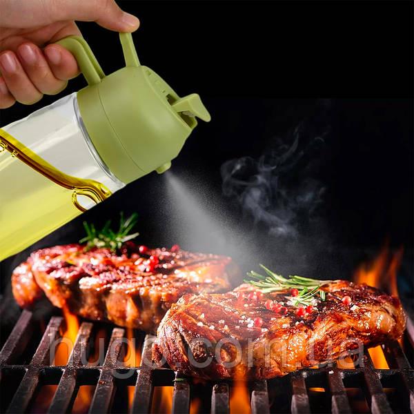 Бутылка с распылителем для масла и дозатором Желтый (23705422) - фото 6 Бутылка с распылителем для масла и дозатором Желтый (23705422) - фото 6