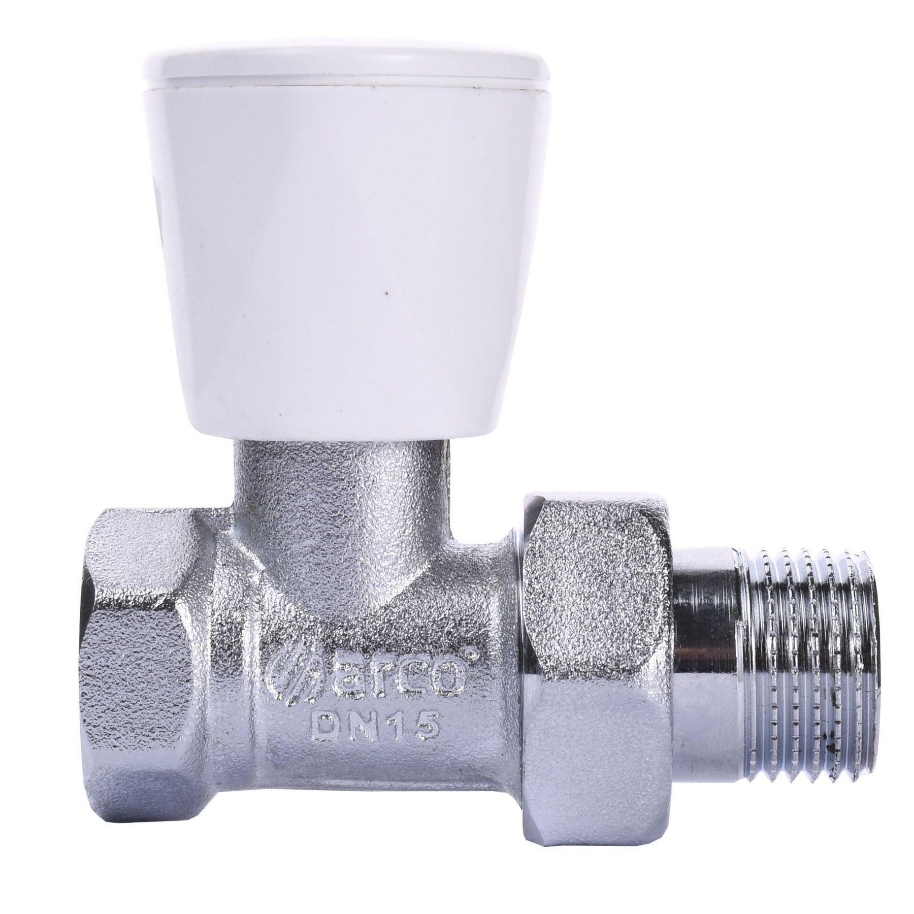 Кран прямой для радиатора Arco вентильный 1/2" (503265)