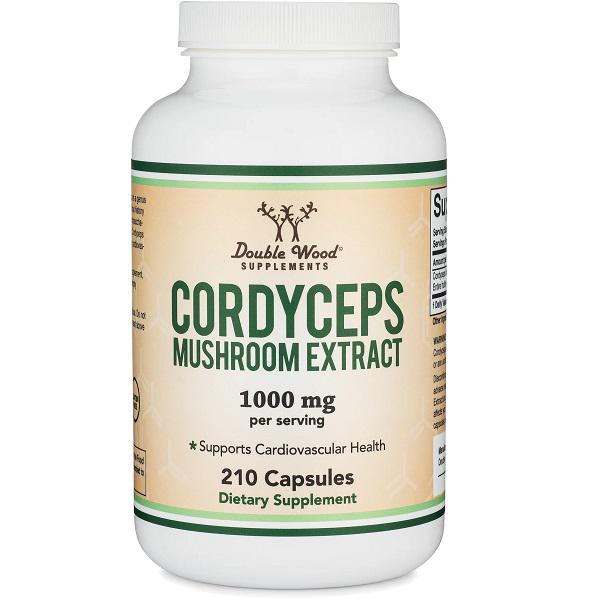 Комплекс грибний Double Wood Cordyceps Mushroom Extract 1000 мг 105 порцій 210 капсул (000020080)