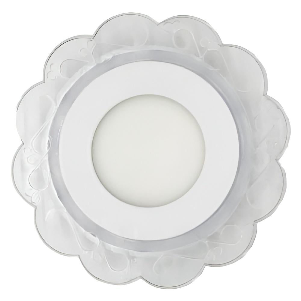 Панель LED Lemanso Ромашка 3W+3W 320Lm 4500K с синей подсветкой (LM909)