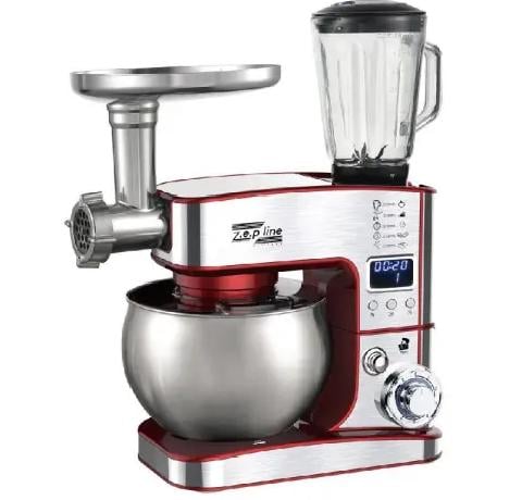 Кухонний комбайн Zepline 4200 Вт 7в1 6 л з дисплеєм Червоний (ZP-135)
