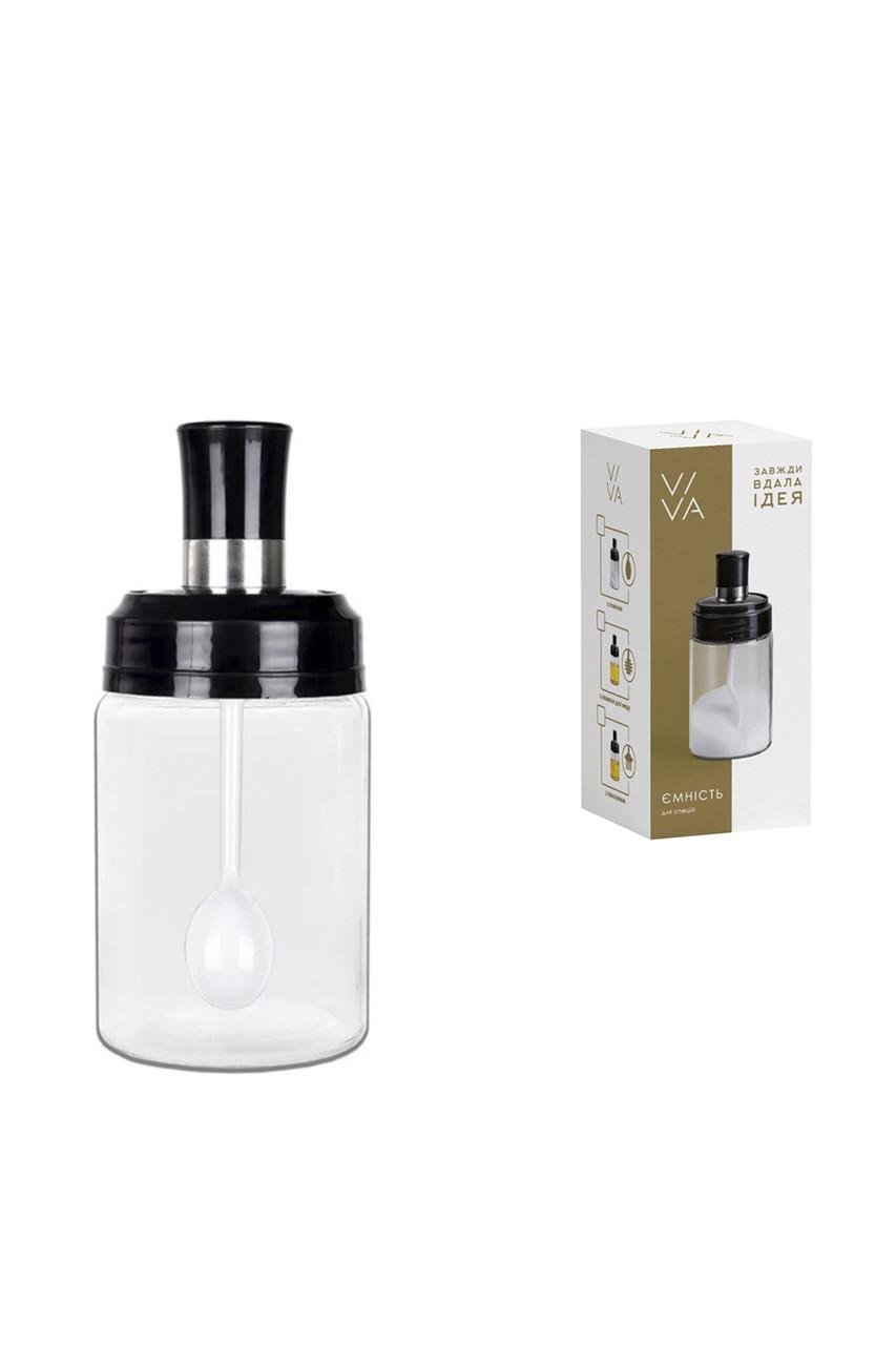 Спецівниця Viva Daily ЦБ-00272988 з ложкою прозорий 250 мл