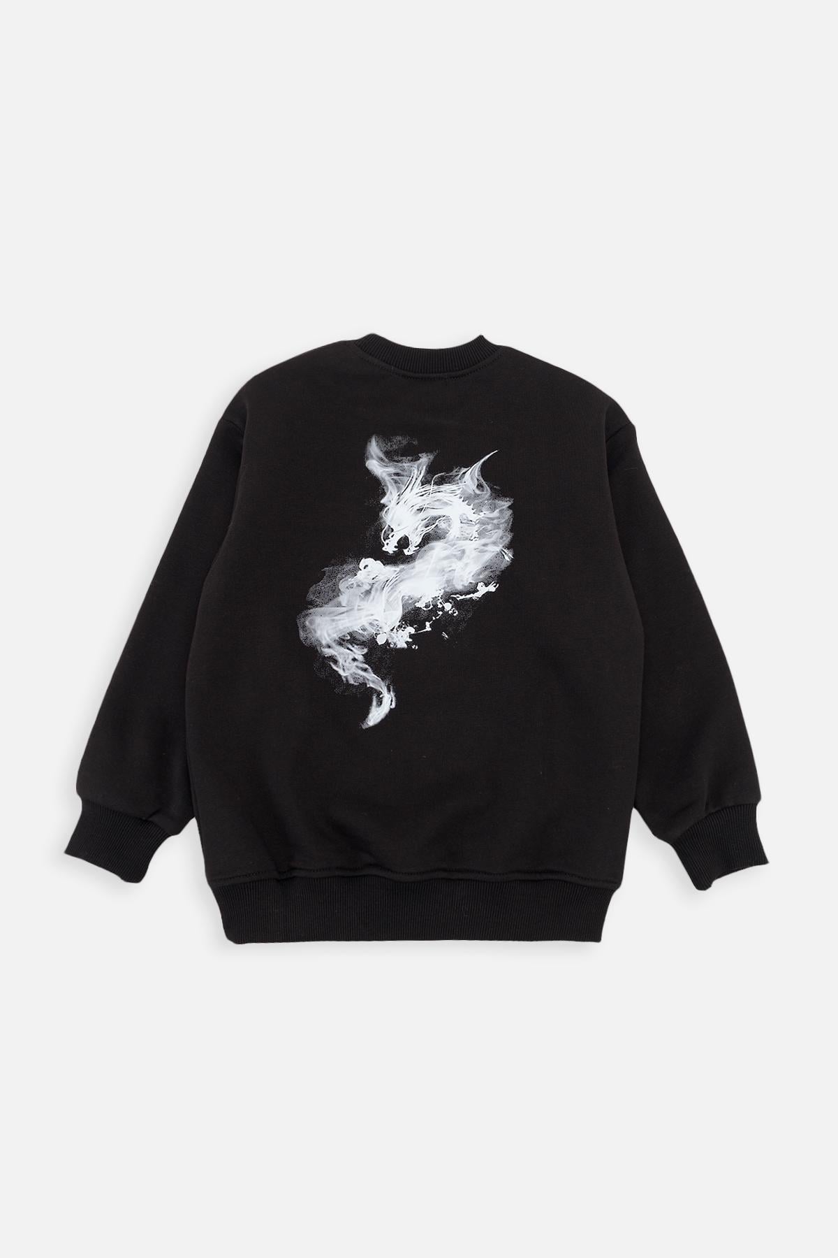 Свитшот для мальчика 134 см Черный (ЦБ-00269725)