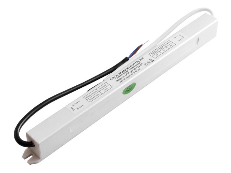 Блок питания Slim 12 В 36 Вт IP67 (3557)