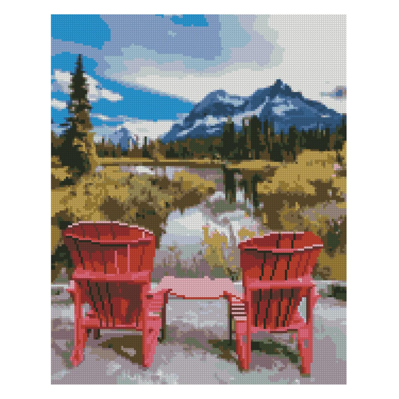 Алмазная мозаика Strateg Вид на природу 40х50 см (Str-FA40835)