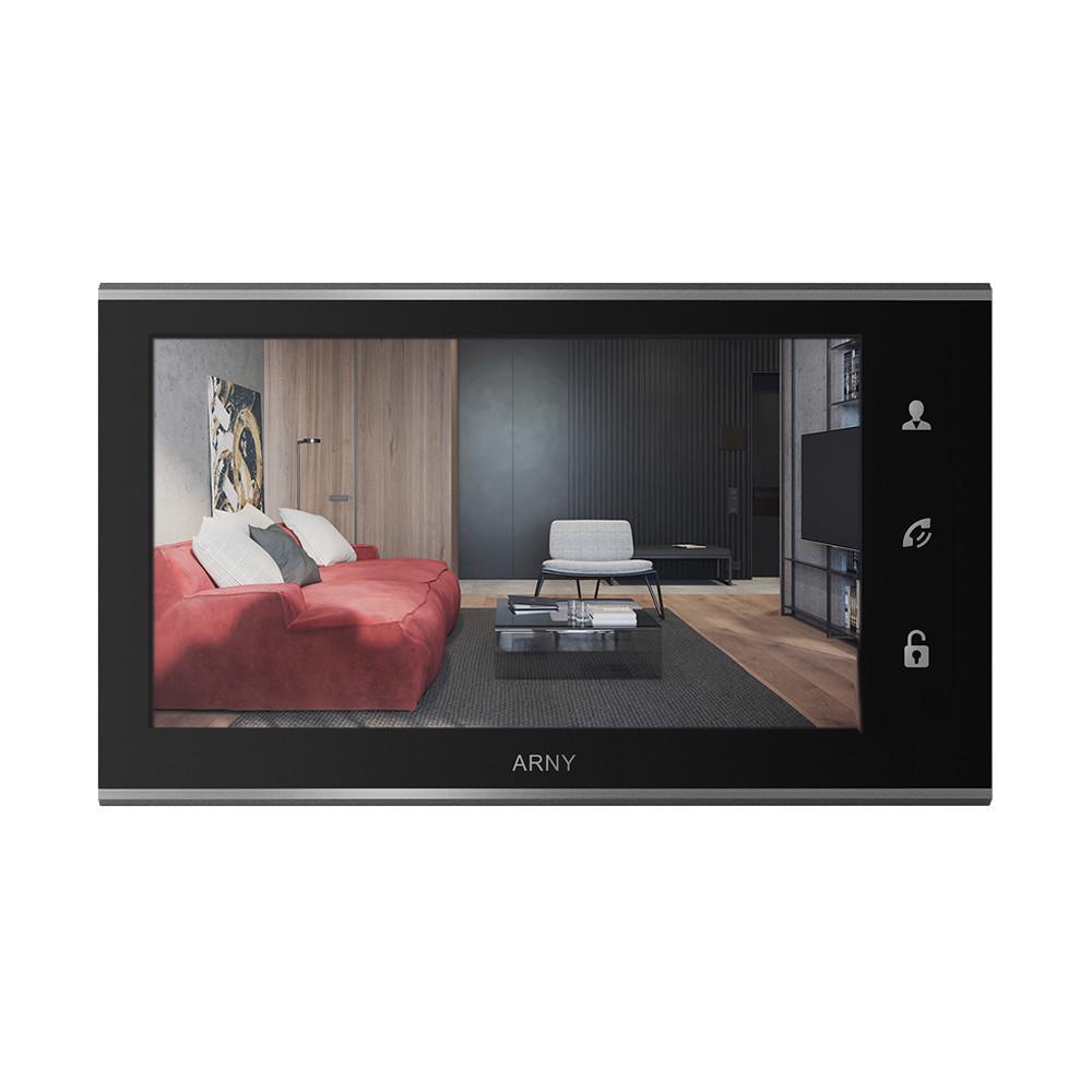 Відеодомофон 7" ARNY AVD-730 2Mpx IPS з детектором руху і записом відео Black (268937) - фото 1