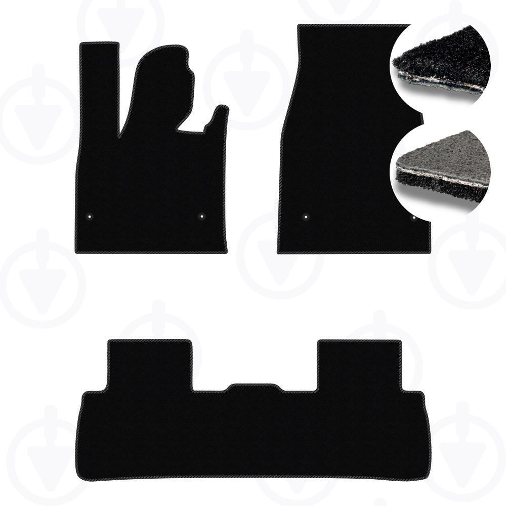 Комплект килимків до салону Star-Tex на Avatr 07 BEV 2024 р. текстиль/Fortuna Чорний