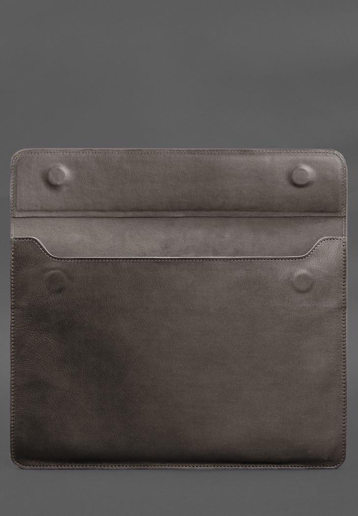 Чехол-конверт кожаный на магнитах для MacBook Pro 15" 2023 Темно-бежевый (A-028787) - фото 4