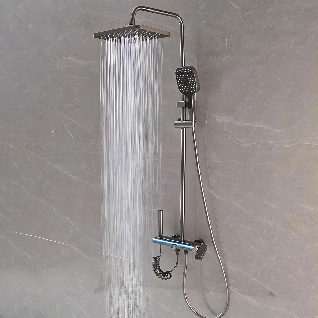 Розумний душ iHunt C15 з LED-дисплеєм 4 режимами регулювання температури та тиску - фото 2