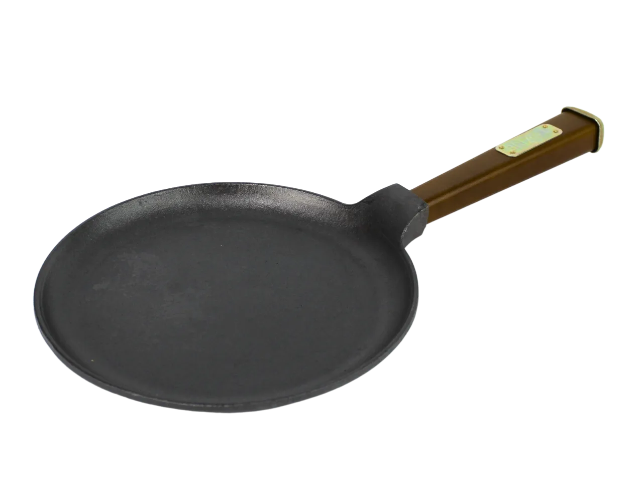 Сковорода для млинців Brizoll Optima з ручкою чавунна 220х15 мм Black (89-90-O2215-P)