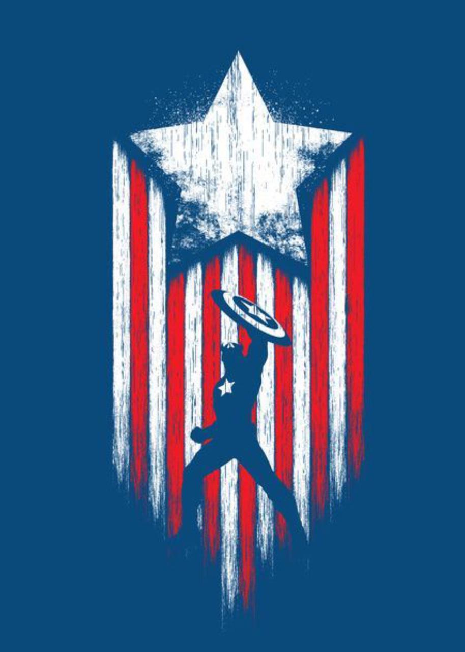 Картина GeekLand Captain America минимализм (CA.09.076)